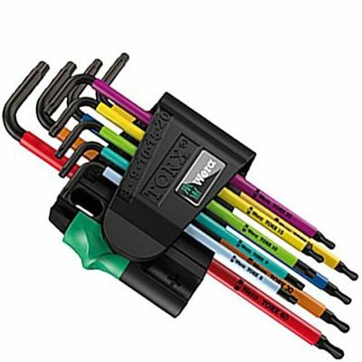 WERA 9pc L型トルクスレンチセット/レインボーカラー 967SPKL/9BO-M