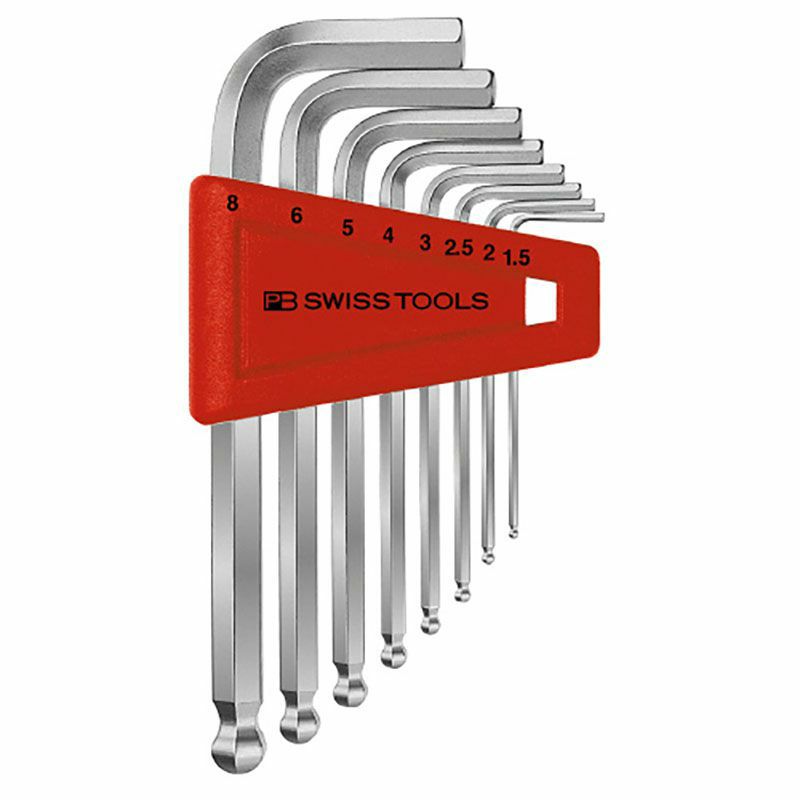 PB SWISS TOOLS ボール付六角棒レンチセット 212.H-8CN | WORLD IMPORT