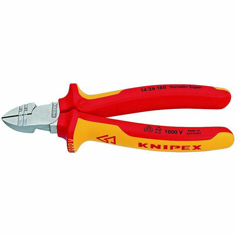 クニペックス KNIPEX 穴付絶縁 ニッパー 1000V 160mm | WIT