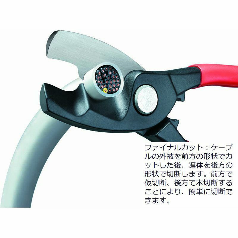 クニペックス KNIPEX 95ワイヤーロープ・ケーブルカッター 600mm 9581