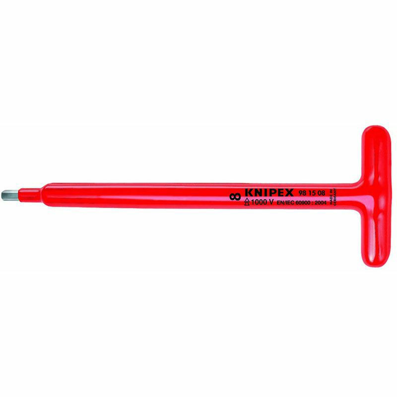 クニペックス KNIPEX 絶縁工具 絶縁T型六角棒レンチ 6mm | WIT