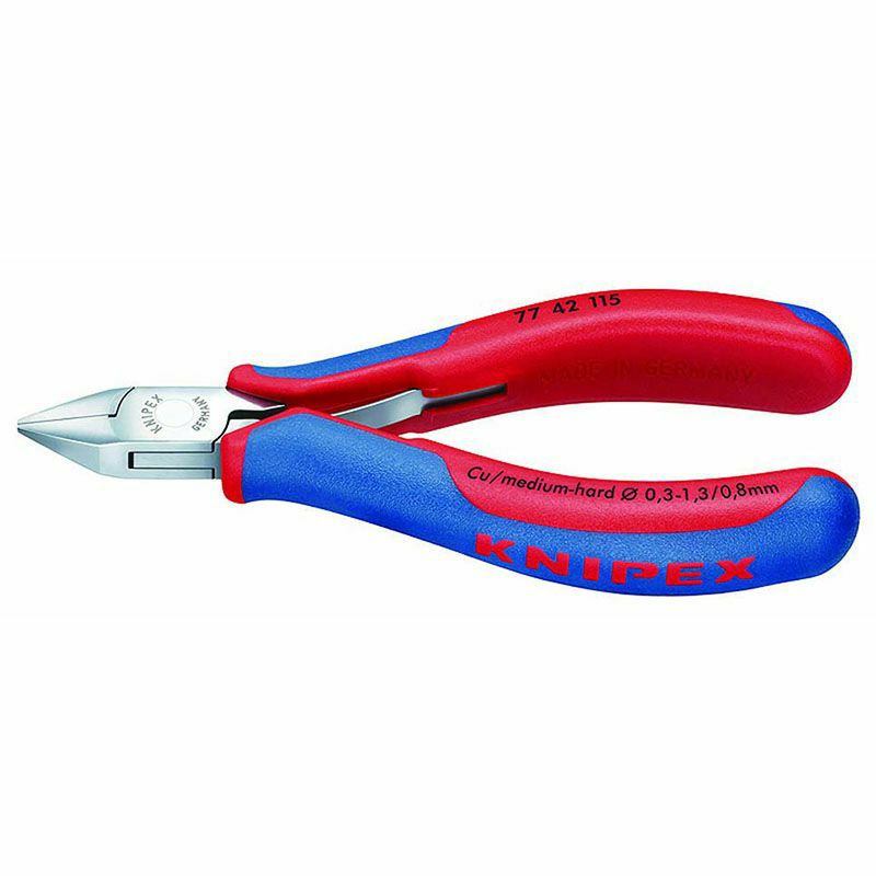 クニペックス KNIPEX エレクトロニクス ニッパー 7742 130mm WIT