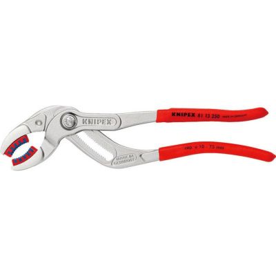 クニペックス パイププライヤー プラスチックアゴ付 8113-250 KNIPEX