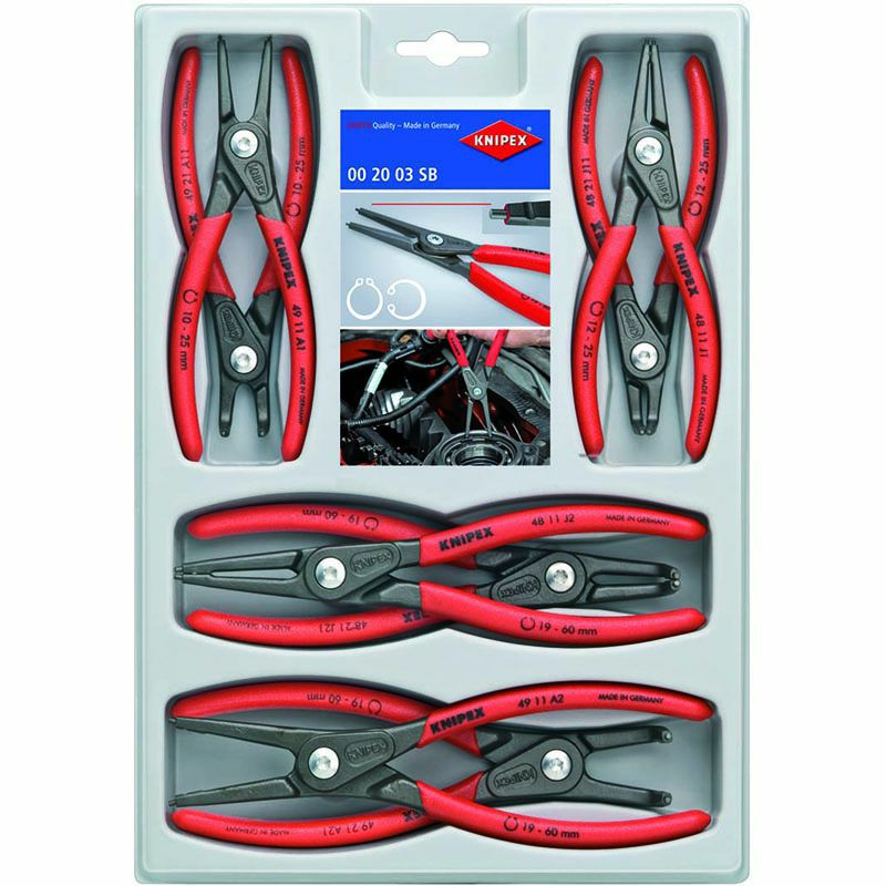 クニペックス KNIPEX 精密スナップリングプライヤー 8本 | WIT