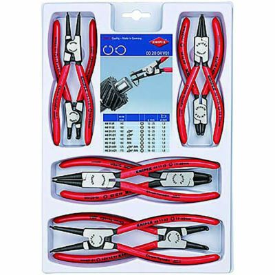 クニペックス スナップリングプライヤーセット 8本組 002004V01 KNIPEX