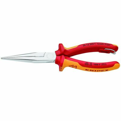 クニペックス KNIPEX 絶縁 先曲ラジオペンチ落下防止 200mm | WIT