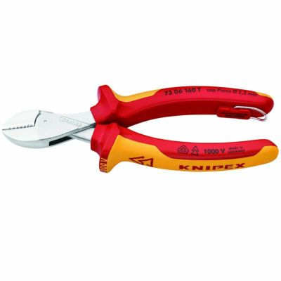 クニペックス KNIPEX 絶縁工具 絶縁斜ニッパー 160mm | WIT