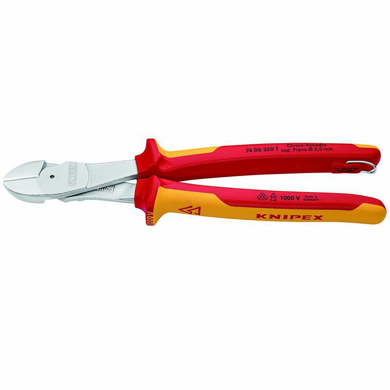 クニペックス KNIPEX 絶縁工具 絶縁強力斜ニッパー 250mm | WIT