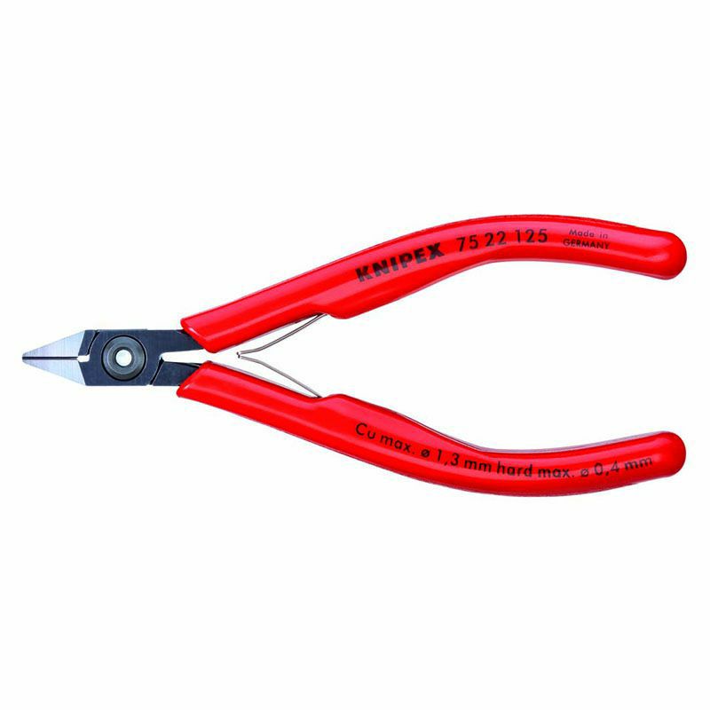 クニペックス KNIPEX エレクトロニクス ニッパー #7521 125mm | WIT