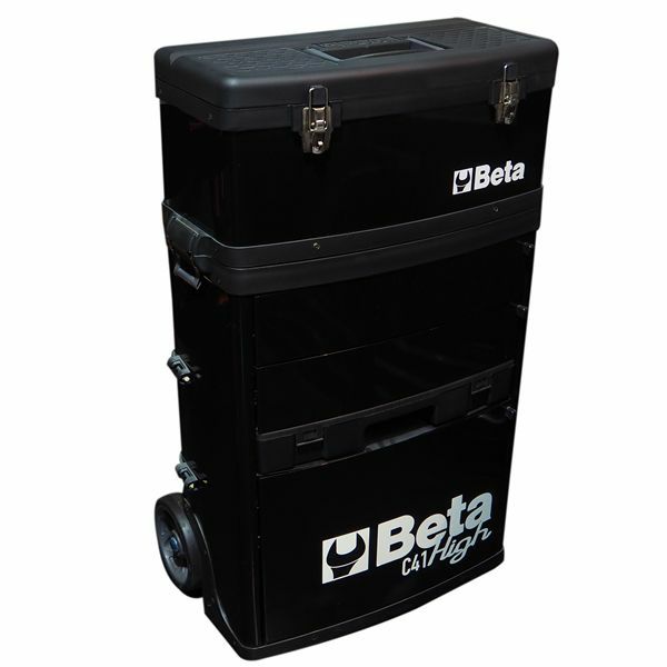BETA ツールボックス キャリータイプ 工具箱 持ち運び ツールトローリー 取り外し可能 C41H ブラック 工具 ベータ | WORLD