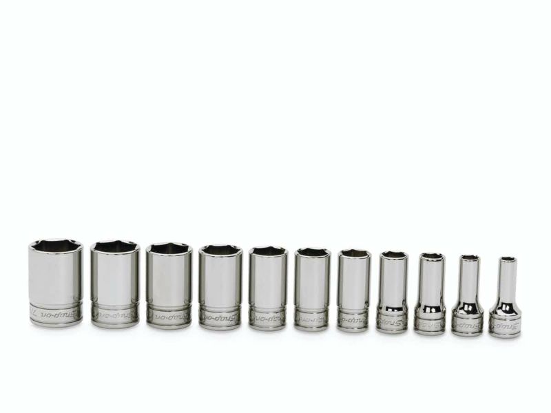 SNAP-ON 3/8dr 6角セミディープソケットセット インチ 211FSSY