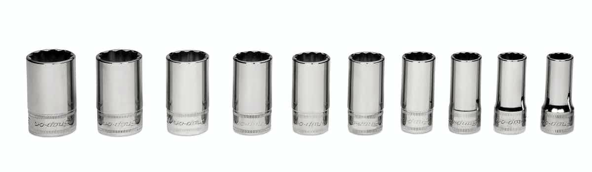 SNAP-ON 3/8dr 12角セミディープソケットセット ミリ 212FMSY | WORLD 
