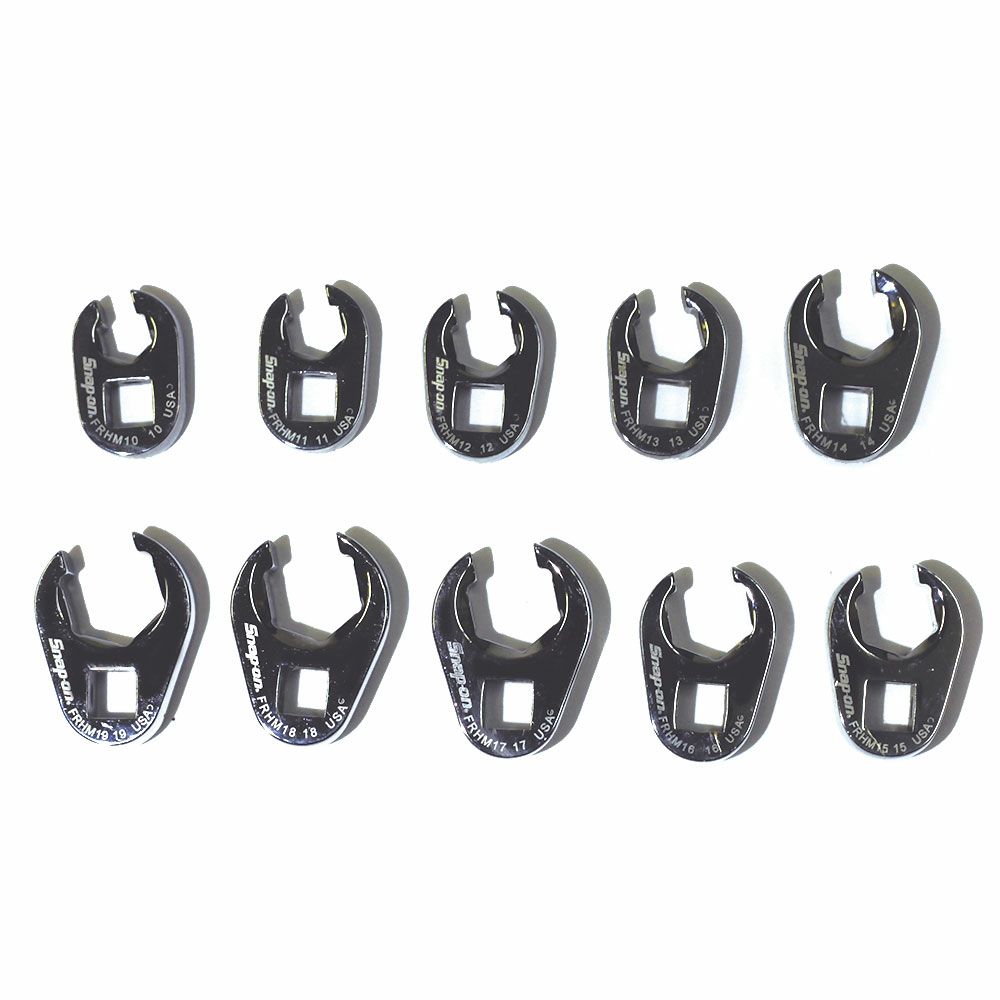 SNAP-ON 10pc 3/8dr フレアナットクローフットレンチセット 210FRHMA 