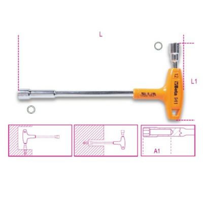 BETA 薄口コンビネーションレンチ 17mm 42SLIM/17 | WORLD IMPORT TOOLS