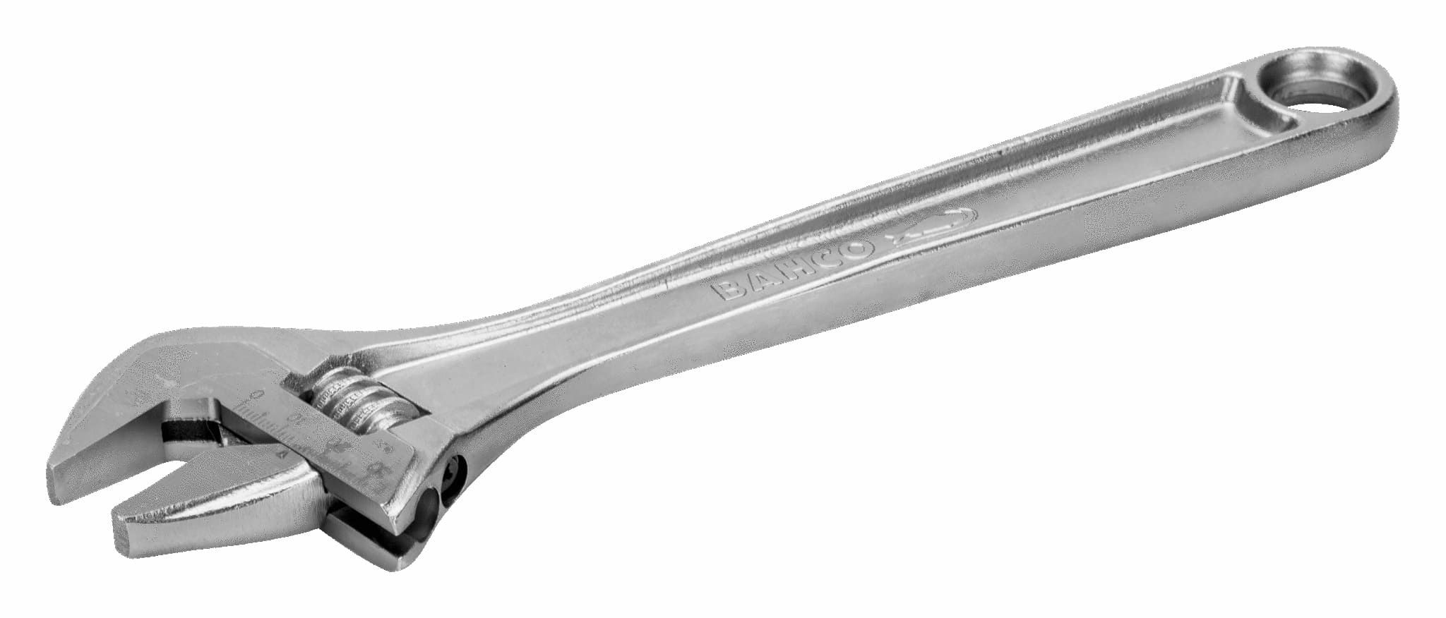 BAHCO アジャスタブルレンチ グリップ付き クローム仕上げ 9073C  
