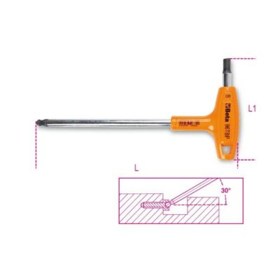 BETA T型ヘキサゴンレンチ ボールポイント 96TBP 8mm | WORLD IMPORT TOOLS