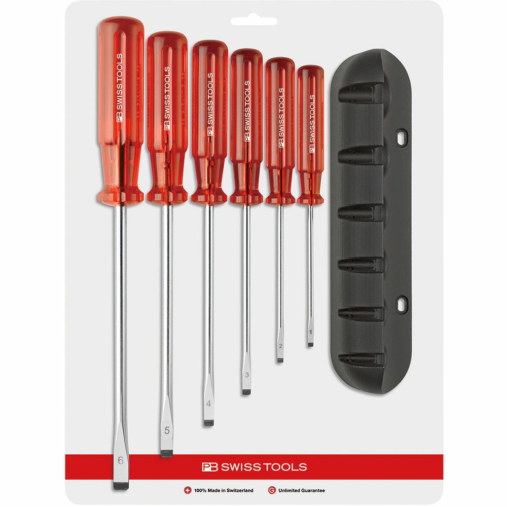 PB SWISS TOOLS ドライバーセット ホルダー付6本組 240.CN | WORLD 