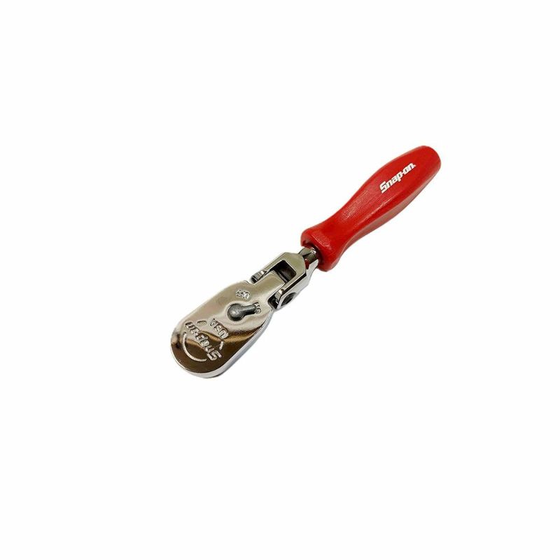 SNAP-ON 3/8dr フレックスショートラチェットクラシックグリップ レッド FHKFD80AR | WORLD IMPORT TOOLS