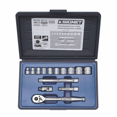 SIGNET #812910B 3/8DR 14PC MM ソケットレンチセット 12714 | WORLD IMPORT TOOLS