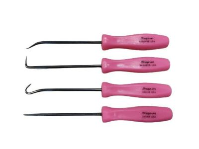 Snap On 4pc ピック フックツールセット クラシックグリップ ピンク Asa4bpm World Import Tools