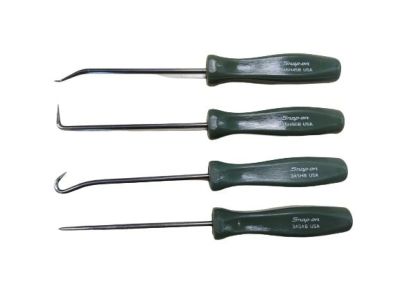 Snap On 4pc ピック フックツールセット クラシックグリップ コンバットグリーン Asa4bcg World Import Tools