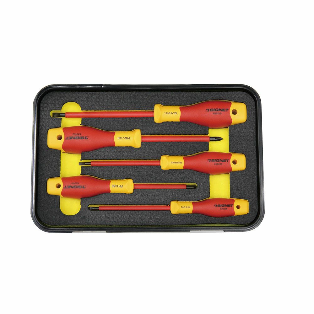 SIGNET 3/8DR 絶縁ソケットセットT型、ヘックス 11PCS E81611  