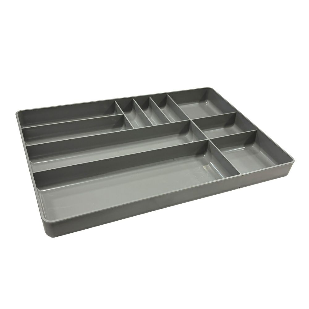工具箱の引き出し整理にはもちろん、細かいパーツの洗浄にも使える WITオリジナルツールトレイ Lサイズ グレー