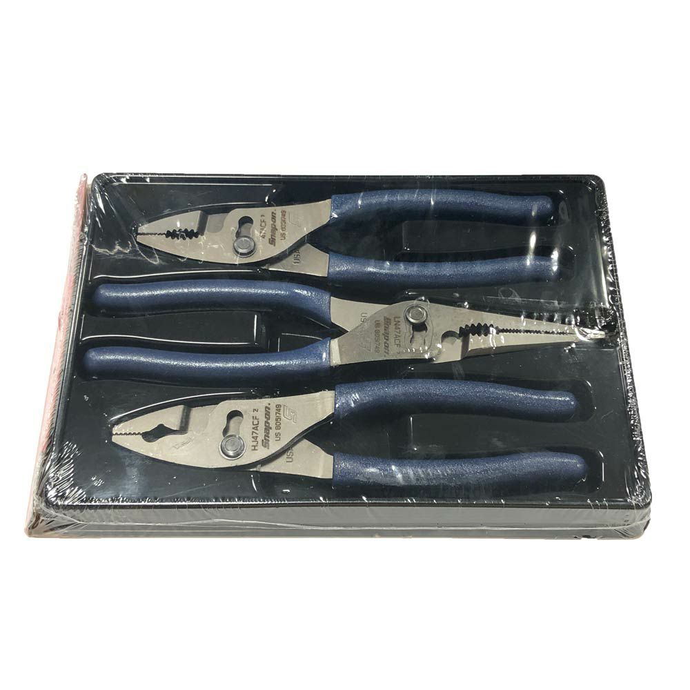 SNAP-ON スリップジョイントプライヤー3本セット パワーブルー 