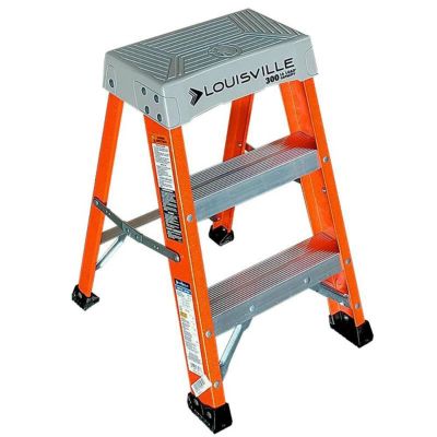 LOUISVILLE LADDER ファイバーステップ2ft［オレンジ］耐荷重