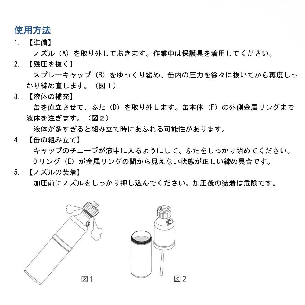 日常的に使う液体を「自分用」に管理できる補充式スプレー缶、詰め替え用のため経済的で長く使えるアイテム、WIT 補充式スプレー缶 WIT-60001