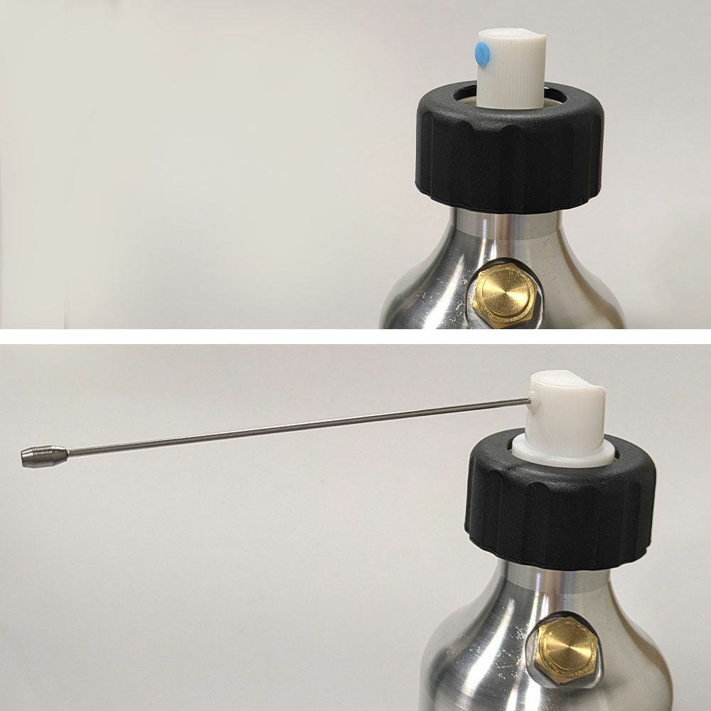 日常的に使う液体を「自分用」に管理できる補充式スプレー缶、詰め替え用のため経済的で長く使えるアイテム、WIT 補充式スプレー缶 WIT-60001