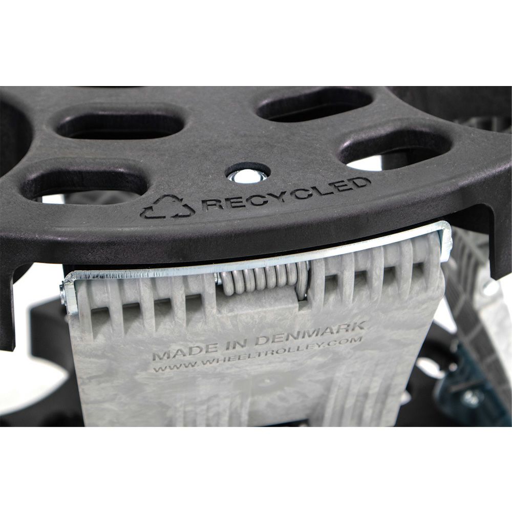 重たいタイヤ・ホイールの持ち上げ作業、腰や腕への負担を大幅に軽減する AHCON(アーコン) ホイールトロリーイージーリフト式