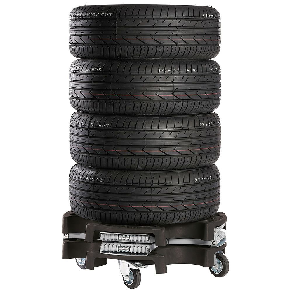 重たいタイヤ・ホイールの持ち上げ作業、腰や腕への負担を大幅に軽減する AHCON(アーコン) ホイールトロリーイージーリフト式